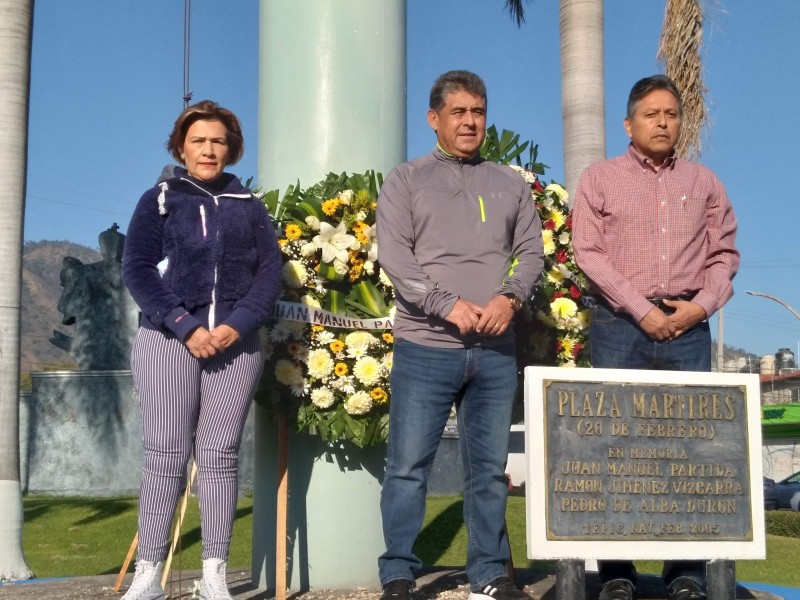 Conmemora SETUAN a los mártires del 20 de febrero