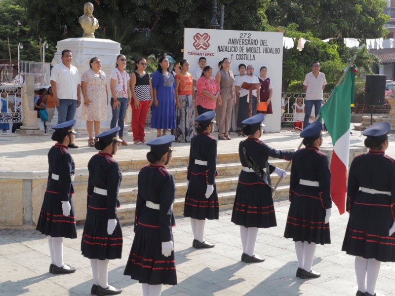 Conmemora Tehuantepec el 272 aniversario del natalicio de Miguel Hidalgo