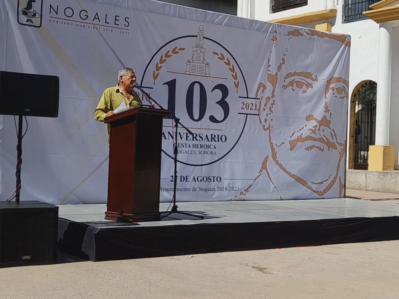 Conmemoran 103 aniversario de Gesta Heroica de Nogales