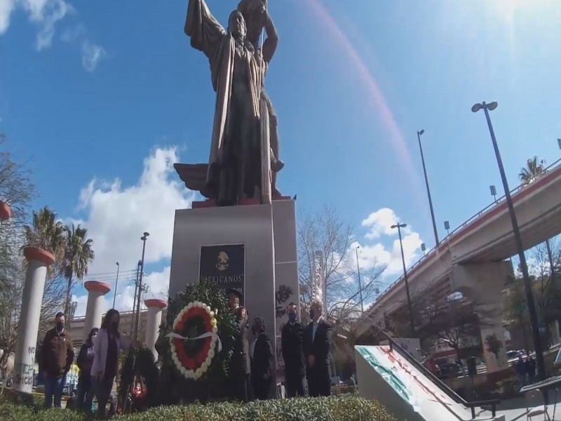 Conmemoran 216 aniversario del natalicio de Benito Juárez