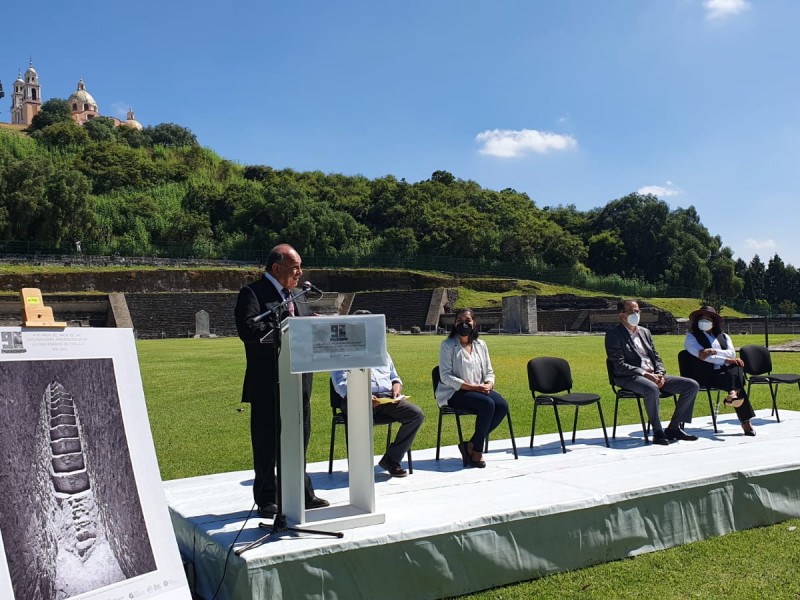 Conmemoran 90 años de exploraciones en pirámide de Cholula