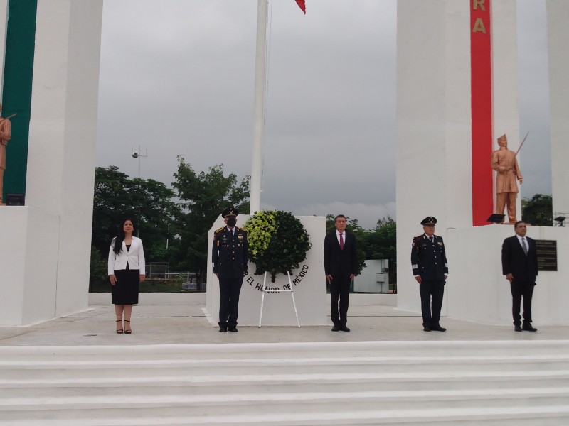 Conmemoran a los niños Héroes de Chapultepec en Chiapas