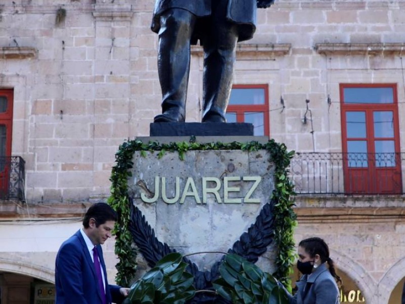 Conmemoran CCXVI Aniversario del Natalicio de Benito Juárez
