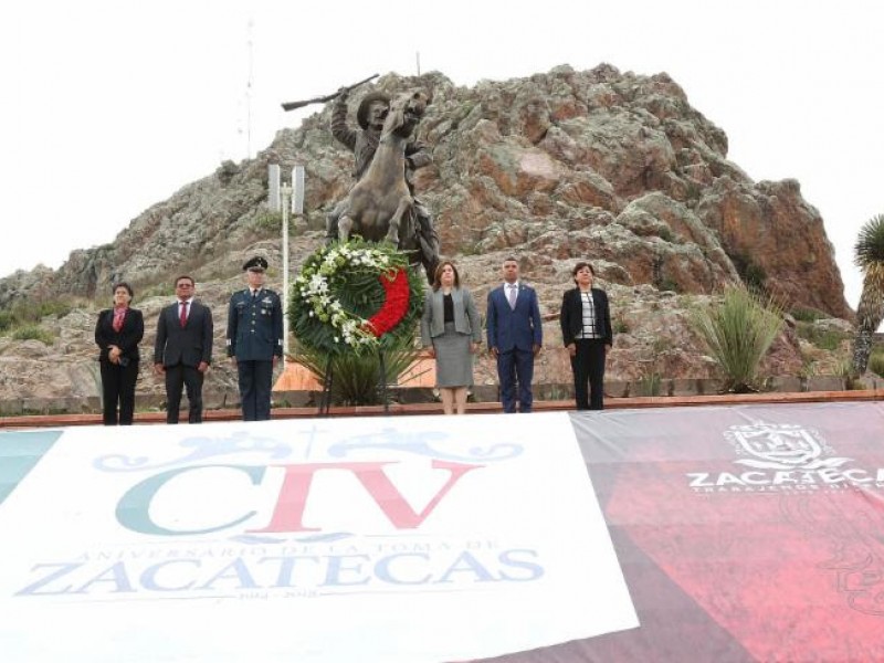 Conmemoran CIV aniversario de la Toma de Zacatecas