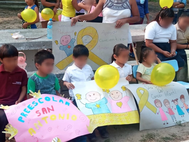 Conmemoran Día Internacional del Cáncer Infantil en Tuxpan