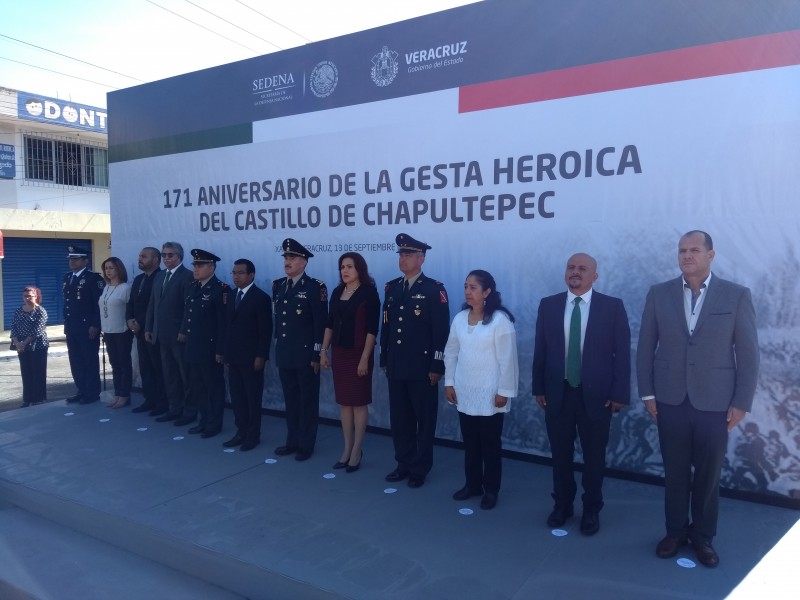 Conmemoran Gesta Heróica de Chapultepec