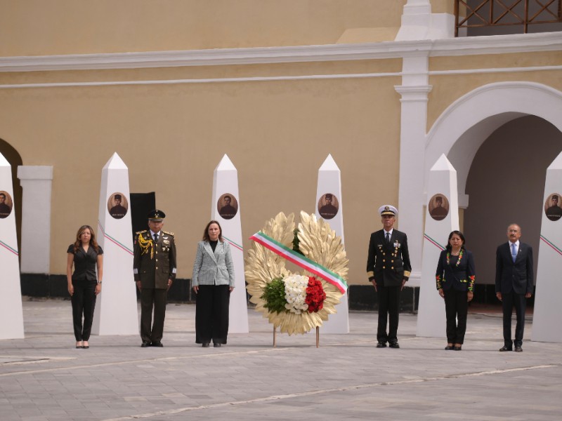 Conmemoran gesta heroica de Chapultepec en Fortaleza de San Carlos