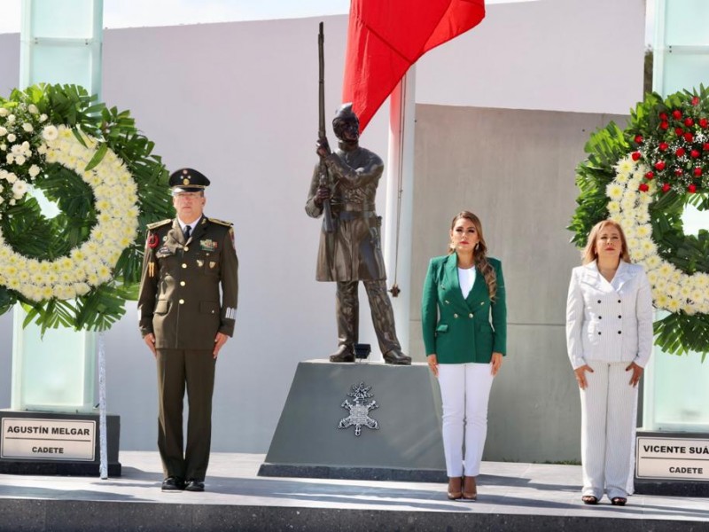 Conmemoran la gesta heroica de los Niños Héroes en Chilpancingo