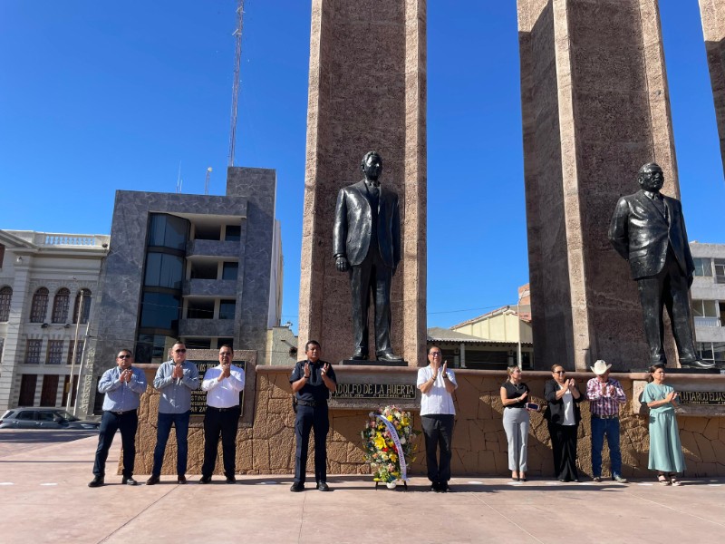 Conmemoran natalicio de Adolfo de la Huerta en Guaymas
