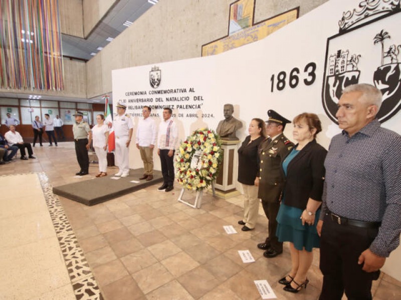 Conmemoran natalicio de Belisario Dominguez en Chiapas