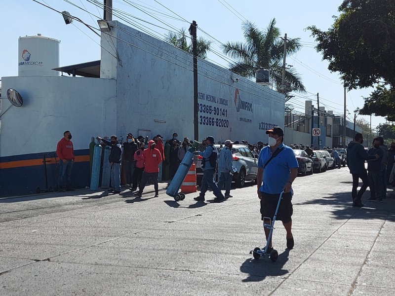 Conseguir oxígeno, una carrera contra el tiempo