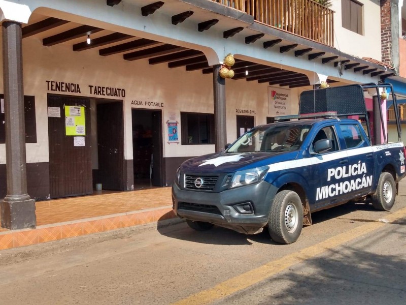 Consejo de Tarecuato pide armamento para la policía comunal