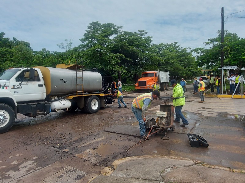 Construyen vado en Fraccionamiento Jacarandas para mitigar inundaciones