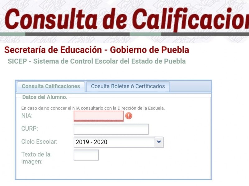 Consulta de calificaciones podrá ser Online