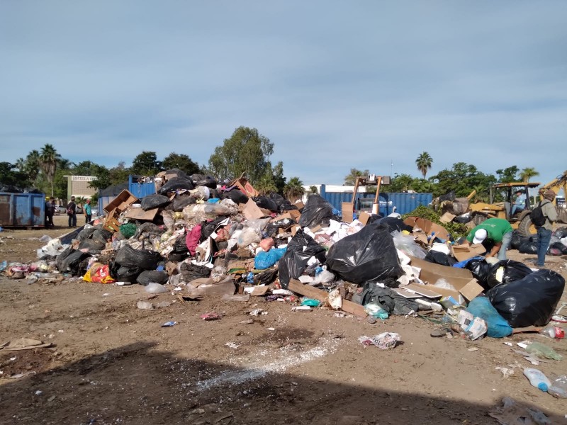 Contenedores de basura no se dan abasto