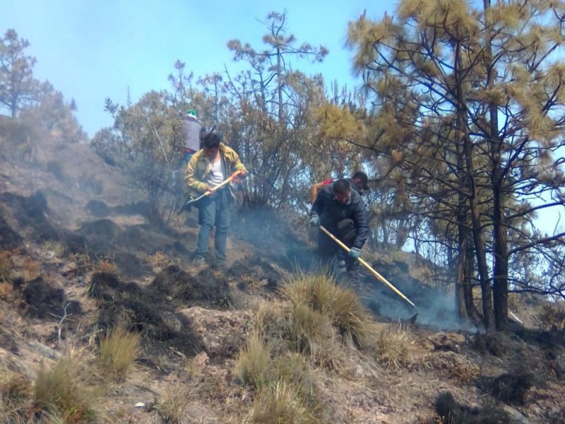 Contenido al 70% incendio en 