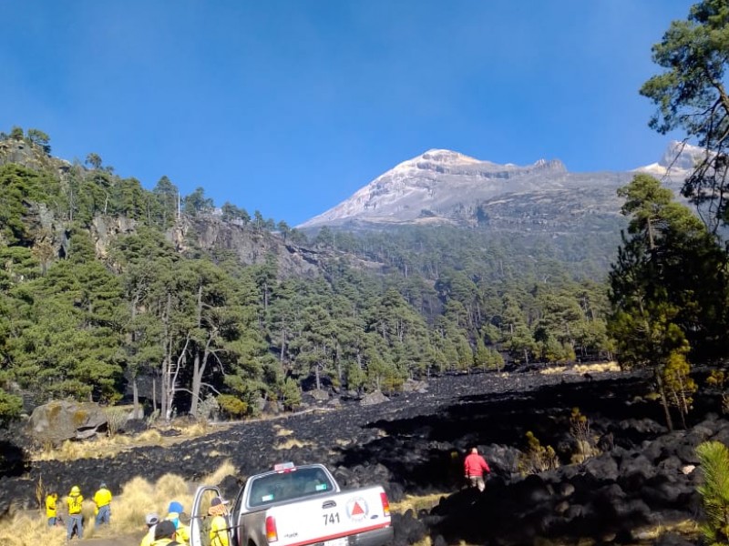 Contienen incendio en región Izta-Popo