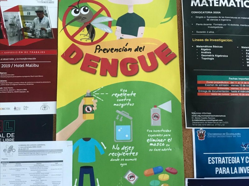 Continúa ausentismo escolar por dengue