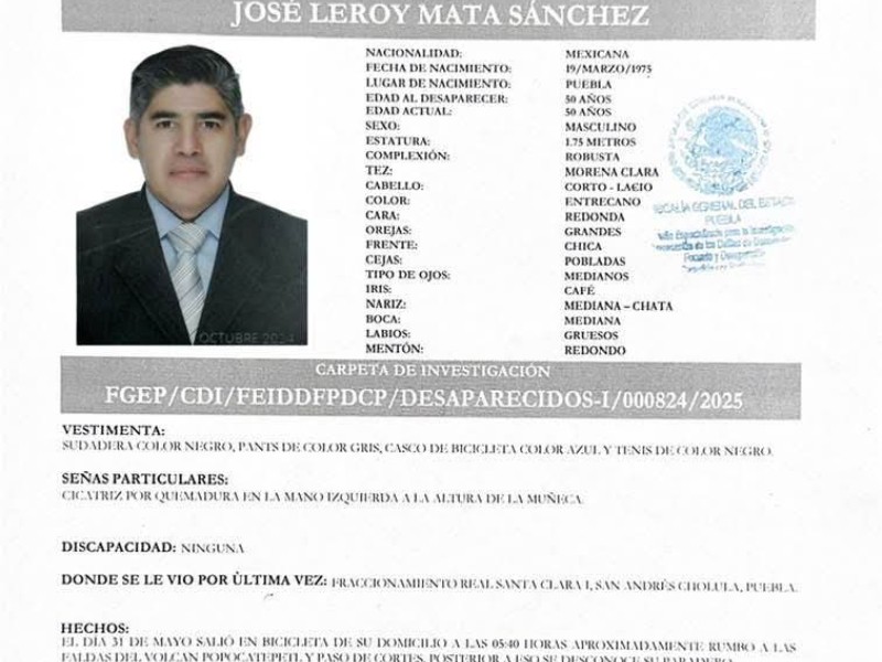 Continúa búsqueda de ciclista extraviado en cerro Zapotecas