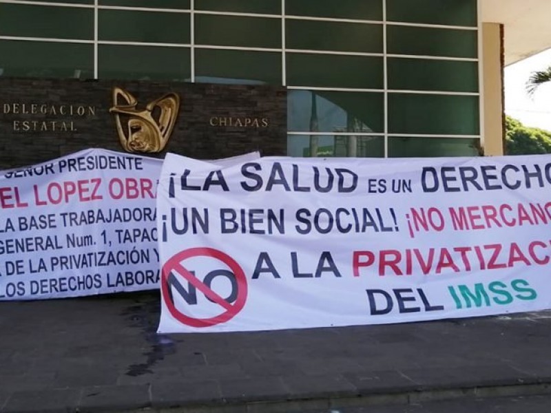 Continúa conflicto en el IMSS Tapachula ante privatización