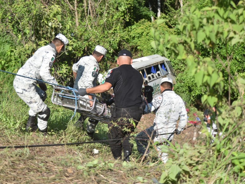 Continúa Fiscalía con entrega de fallecidos en accidente de autobús