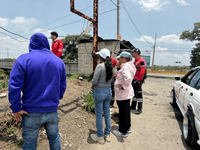 Continúa la búsqueda de hombre que cayó al Río Lerma