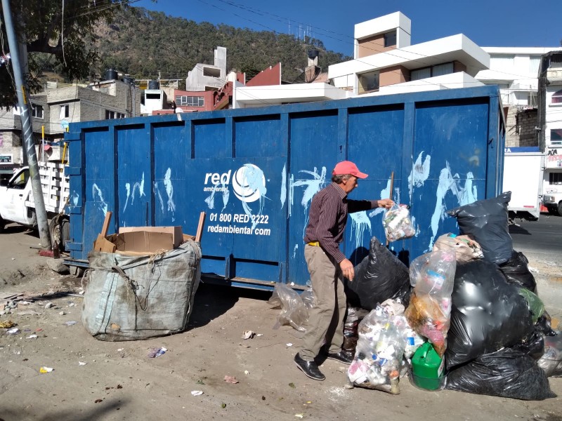 Continua la recolección de basura en el muncipio de Toluca