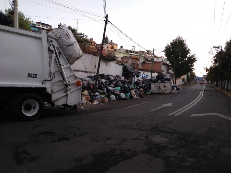 Continúa la recolección de basura en Toluca