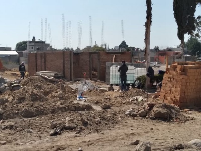 Continúa la reconstrucción en San Pablo Xochimehuacan