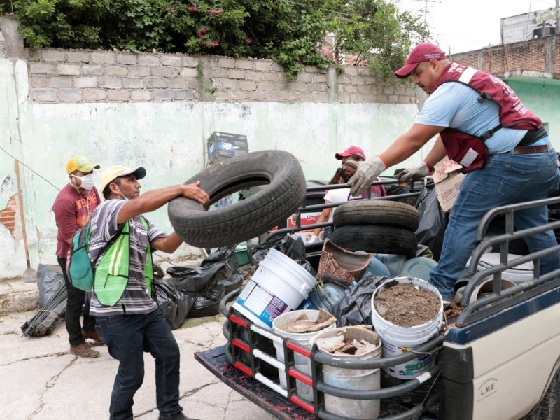 Continúa programa de descacharrización en Tuxtla Gutiérrez