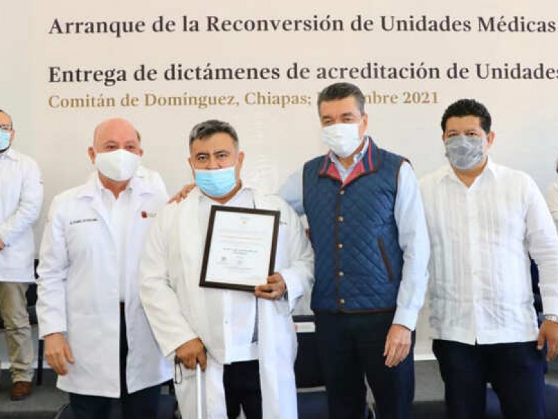 Continúa reconversión de Unidades Médicas en municipios de Chiapas