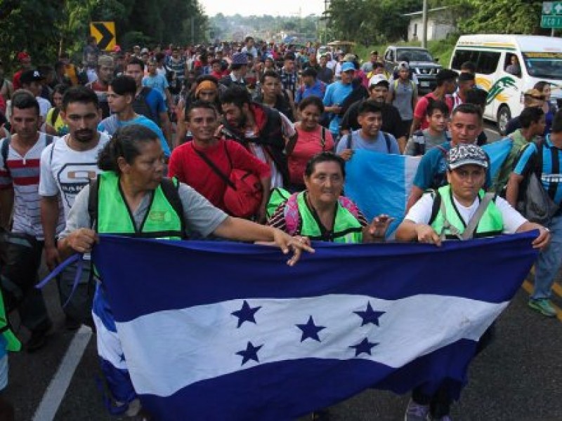 Continúa recorrido caravana de migrantes rumbo a Oaxaca