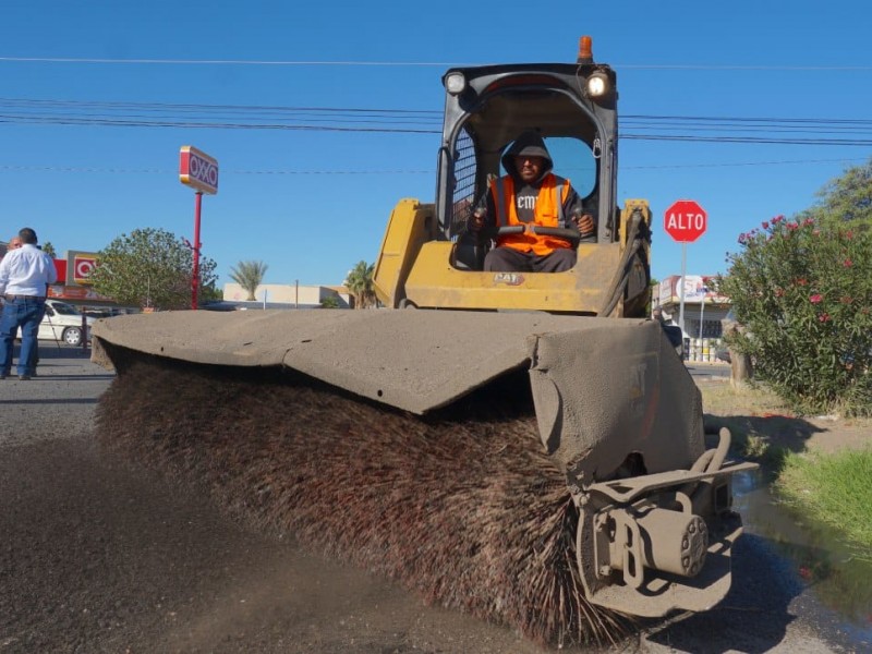 Continúa rehabilitación de la Avenida Kino