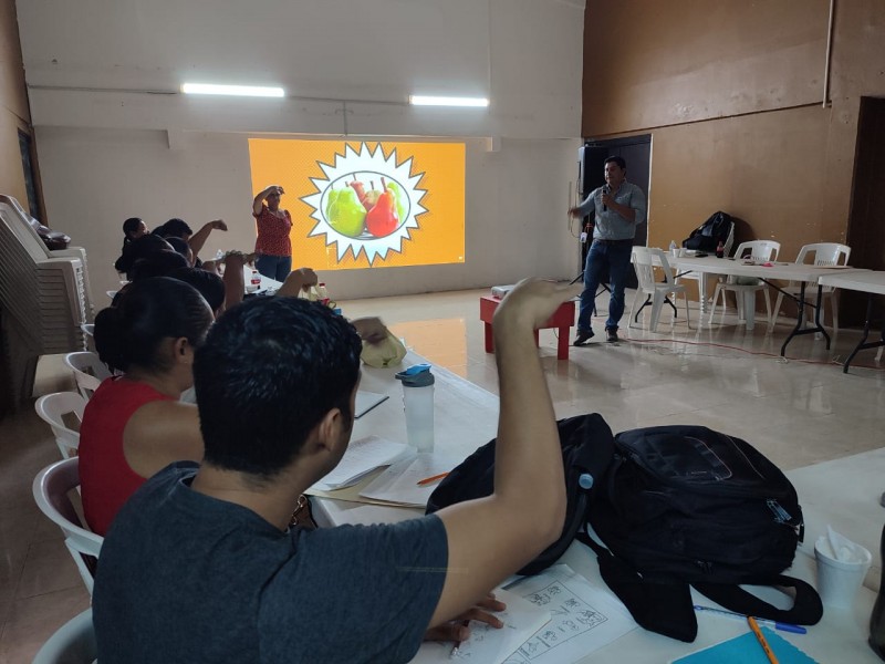 Continua taller de Lenguaje de Señas Mexicana  para docentes tuxpeños