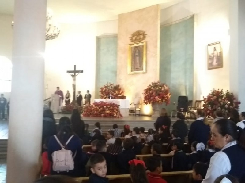 Continúan actividades de Santuario de Guadalupe