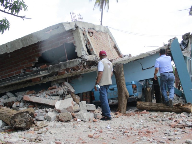 Continúan censos de viviendas afectadas por sismo y réplicas