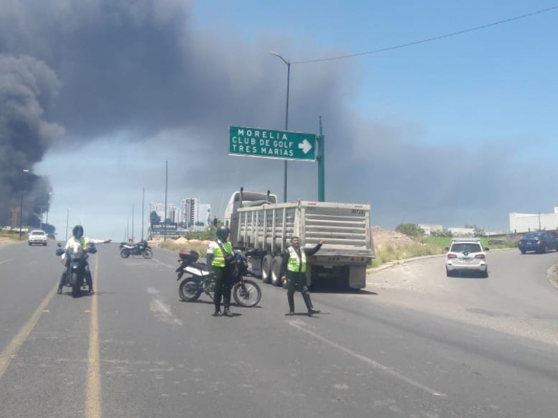 Continúan cortes a la circulación en Ciudad Industrial