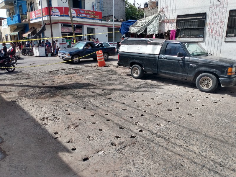 Continúan en Sahuayo con el cambio de losas