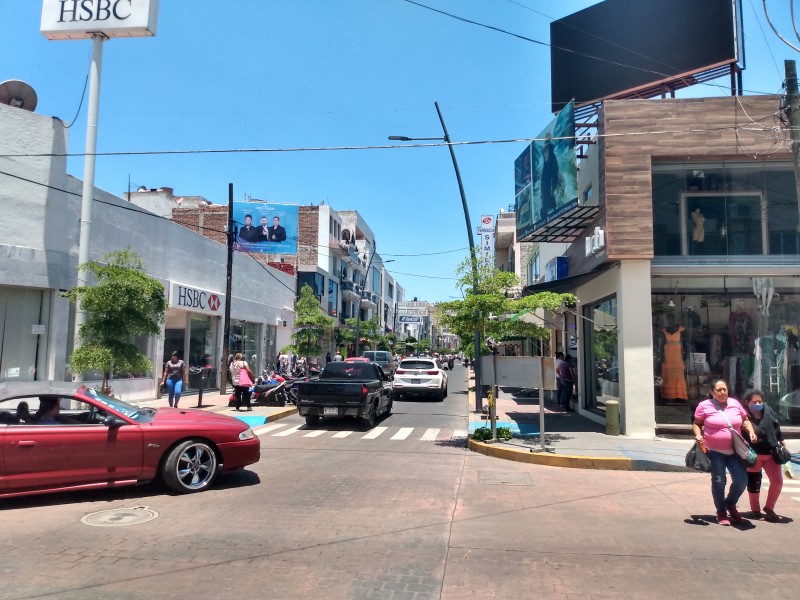 Continúan filtros sanitarios en zona centro de Sahuayo