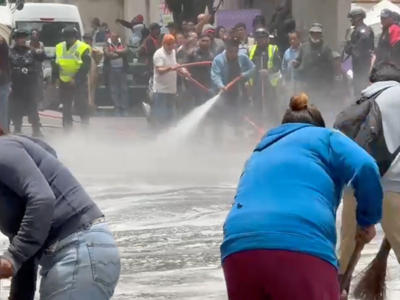 Continúan labores de limpieza en Naucalpan