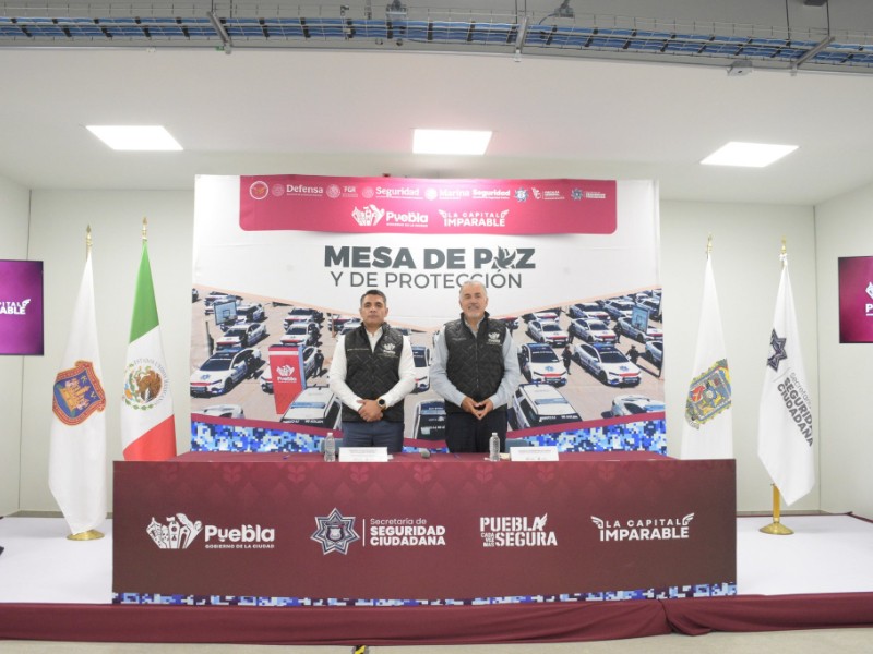 Continúan labores de seguridad en Puebla