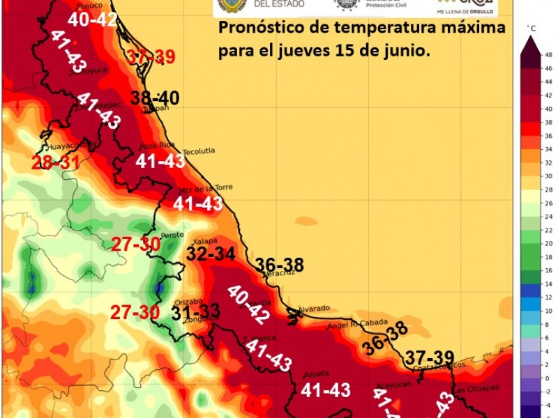 Continúan las altas temperaturas en Veracruz