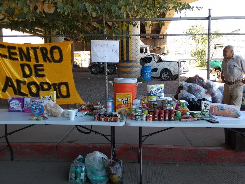 Continúan los centros de acopio en Nogales.