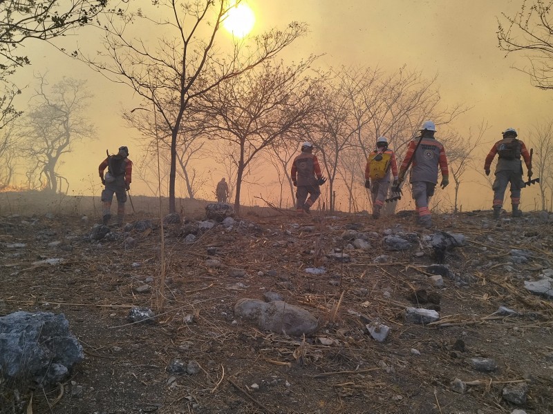 Continúan los incendios forestales en Chiapas