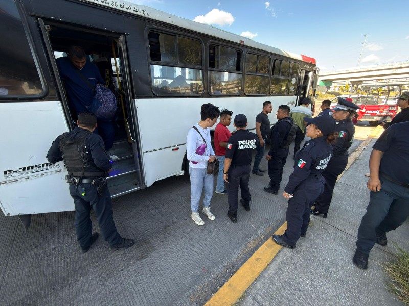 Continúan los operativos seguros en Transporte Público