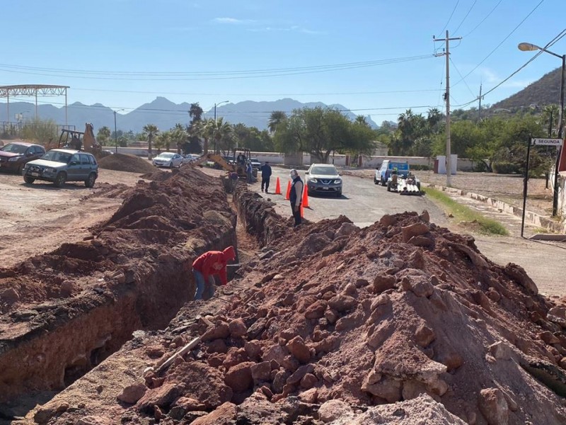 Continúan obras para las calles de Guaymas