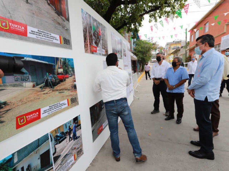 Continúan obras viales en Tuxtla Gutiérrez