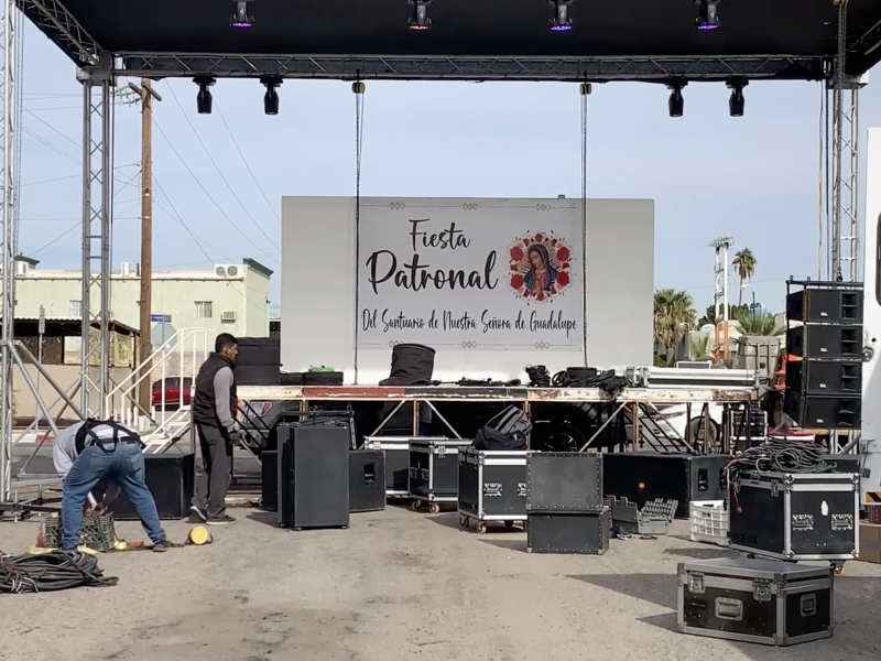 Continúan preparativos para fiestas patronales de la Virgen de Guadalupe