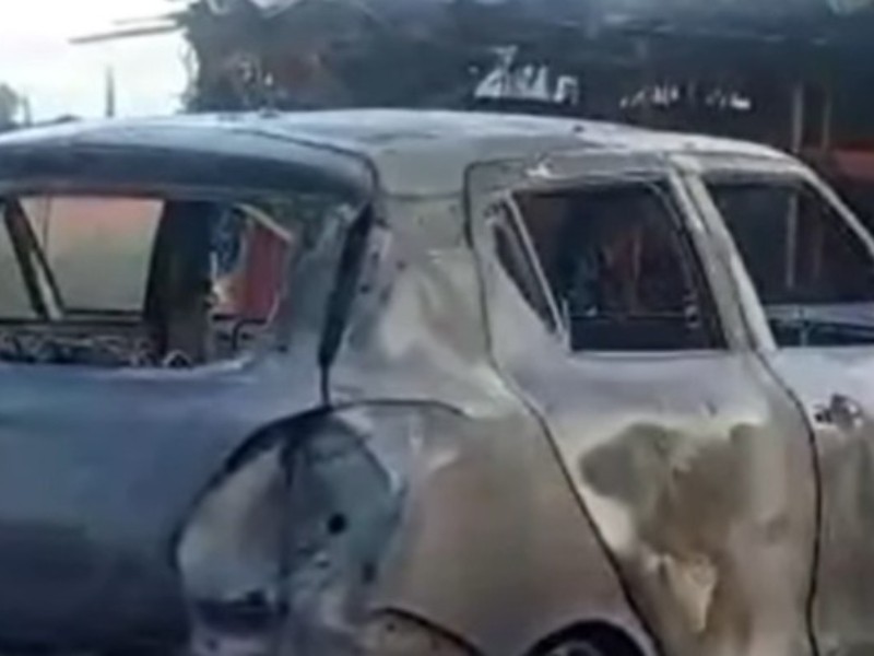 Continúan quema de autos en Valle de Santiago