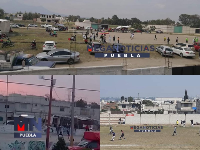 Continúan torneos de fútbol en colonias de la capital poblana